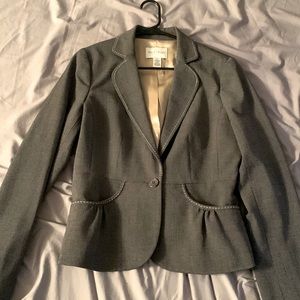 White House/Black Market Gray Blazer Size 8